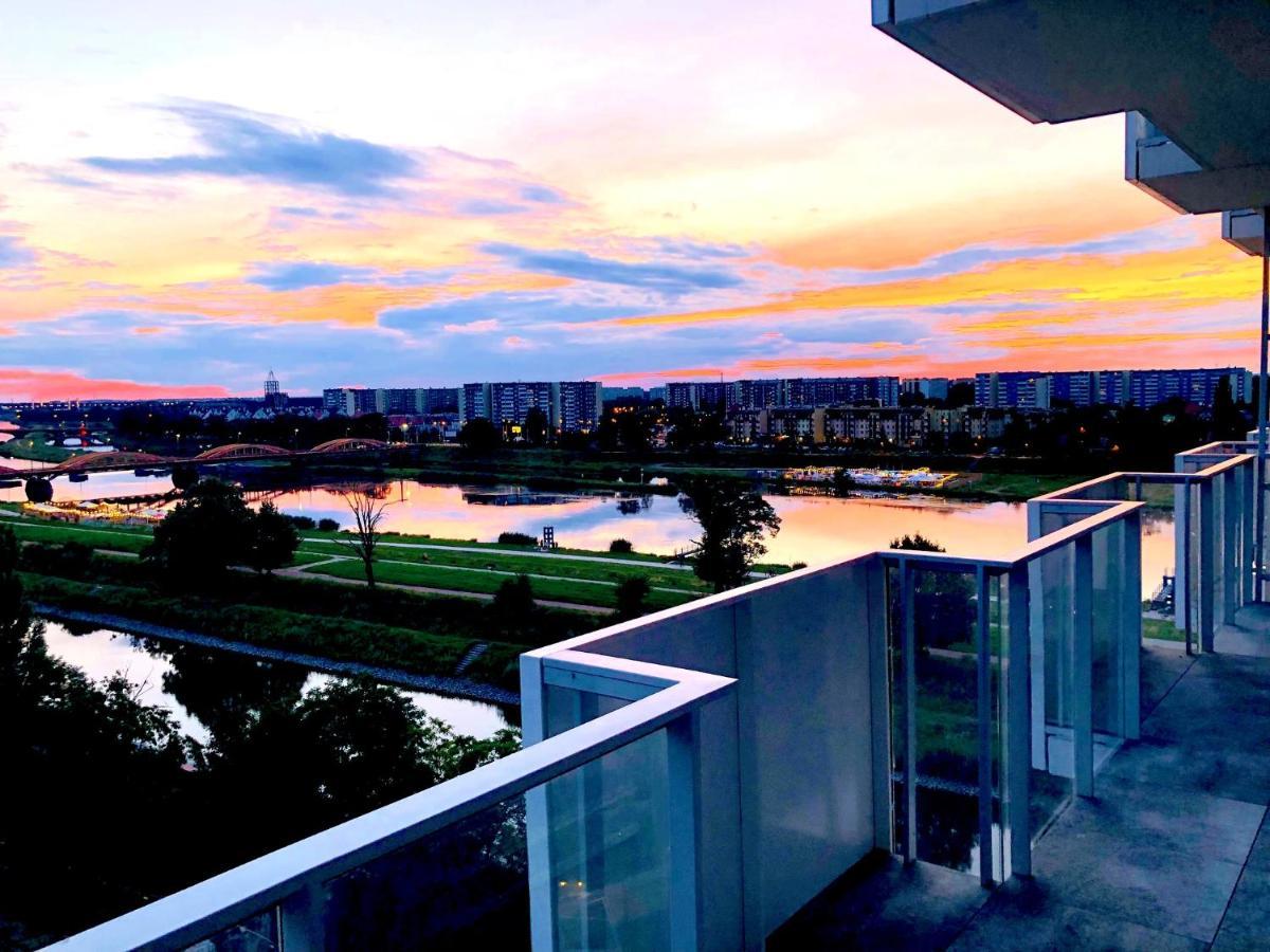 Apartament Z Tarasem I Widokiem Na Odre Breslau Exterior foto