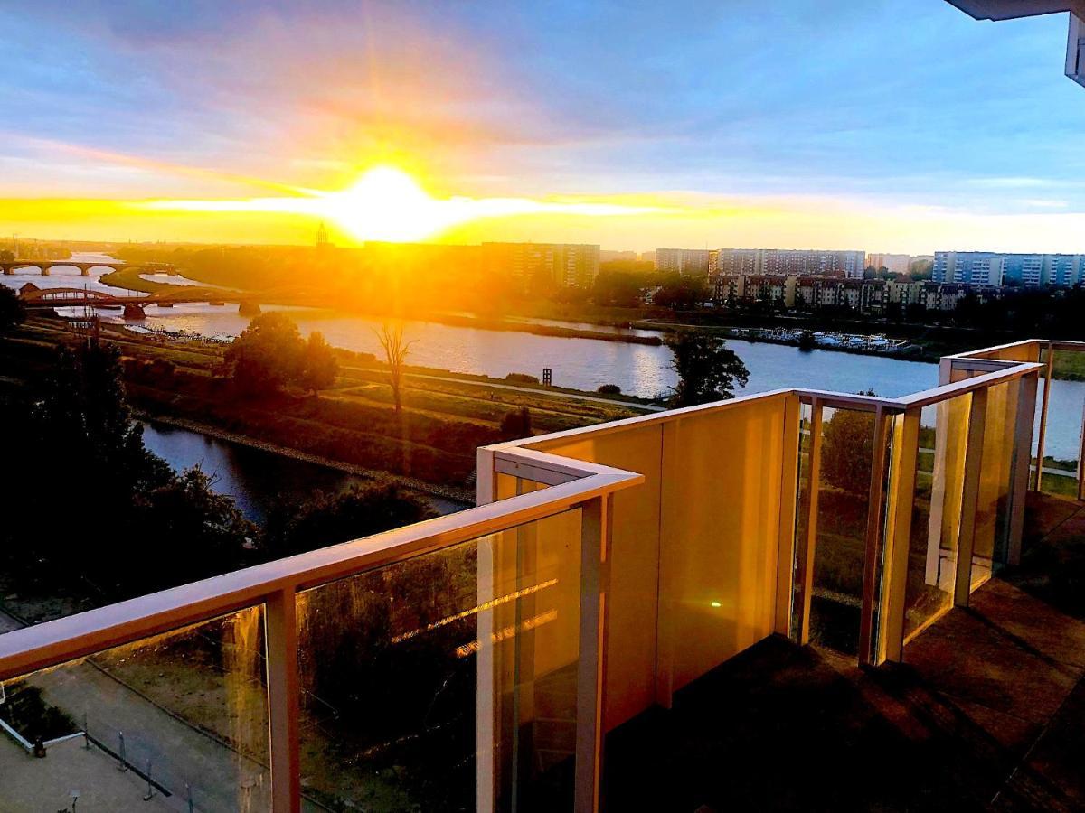 Apartament Z Tarasem I Widokiem Na Odre Breslau Exterior foto