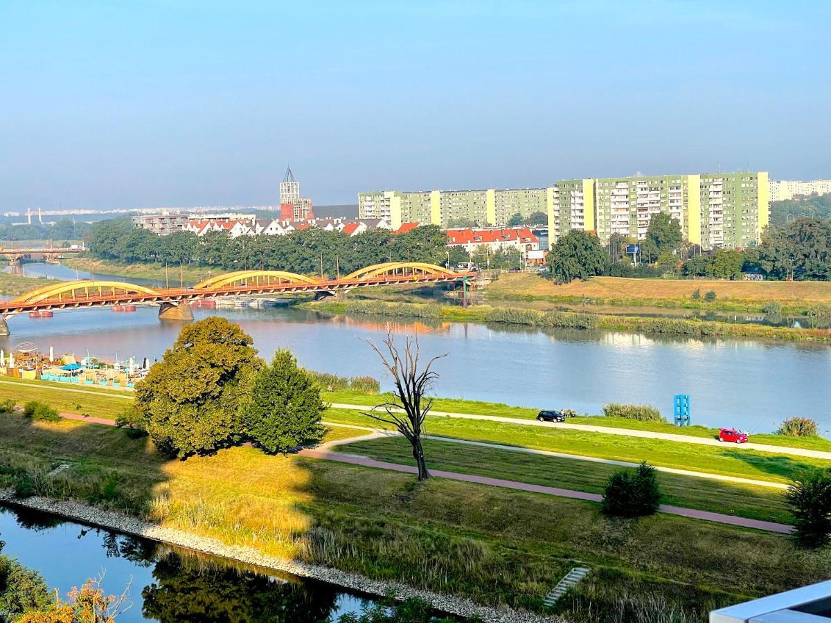 Apartament Z Tarasem I Widokiem Na Odre Breslau Exterior foto